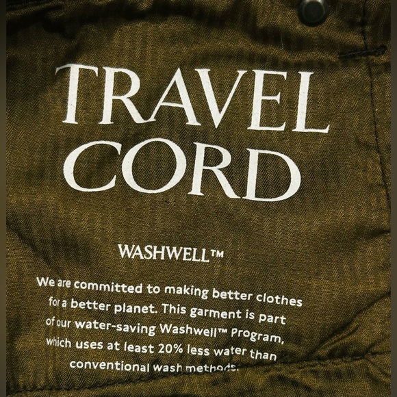 NWT Banana Republic Brown Slim Traveler Cords 35x34 Corduroy Preppy - Picture 7 of 11